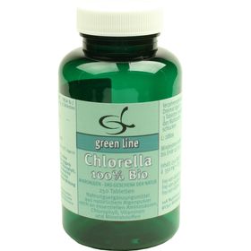 green line NUTRITHEKE Chlorella 100% Bio