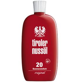 Tiroler Nussöl original Lait solaire résistant à l'eau SPF 20