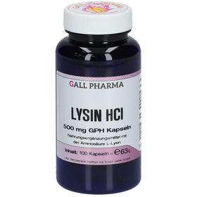 GALL PHARMA Lysine HCl 500 mg GPH Capsules