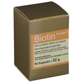 BIOTIN 1 x 1 pro Tag Kapseln