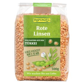 RAPUNZEL Lentilles rouges bio