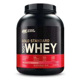 Optimum Nutrition 100 % Whey Gold Standard, Delicious Fraise, Poudre