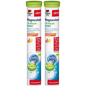 Doppelherz® aktiv Magnésium + Potassium Sport Comprimés effervescents