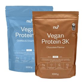 nu3 Vegan Protein 3K Trial Pack Chocolat & Cookies - Crème