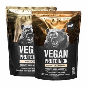 nu3 Vegan Protein 3K Probierpaket, Cookies-Cream & Vanille