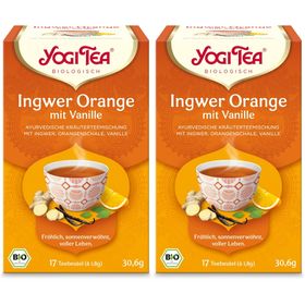 YOGI TEA® Ingwer Orange mit Vanille, Bio Kräutertee