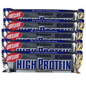 Weider 40 % hyperprotéiné et pauvre en glucides, Stracciatella, Barre