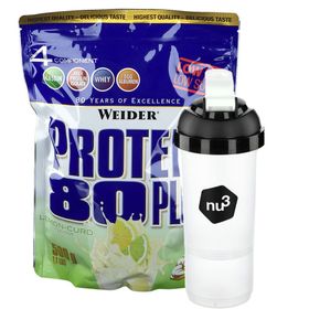 Weider Protein 80 Plus Citrus Quark + nu3 SmartShaker