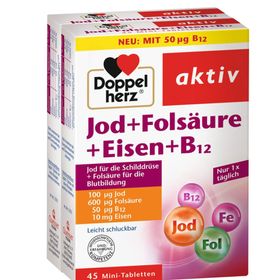 Doppelherz iode + acide folique + fer + B12