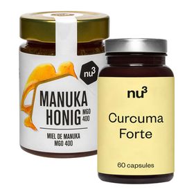 nu3 Miel de Manuka MGO 400 + nu3 Premium Curcuma Forte