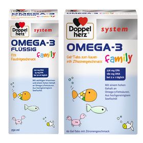 Doppelherz® système OMEGA-3 famille liquide + système OMEGA-3 famille