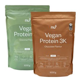 nu3 Vegan Protein 3K, Pack découverte Chocolat & Noix de coco