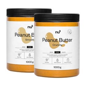 nu3 Erdnussbutter smooth + Erdnussbutter Crunchy