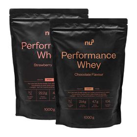 nu3 Performance Whey protéine en poudre fraise + chocolat