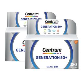 Centrum® Génération 50+, 2 x 180 pcs. avec vitamine D et vitamine C