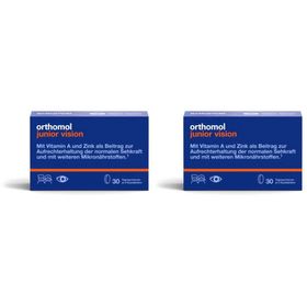 Orthomol junior Vision - Mikronährstoffe zur Aufrechterhaltung der Sehkraft bei Kindern - mit Vitamin A und Zink - Kautabletten