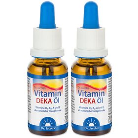 Dr. Jacob's DEKA Öl 800 IE Vitamin D3+K2+A+E 640 Tropfen vegetarisch