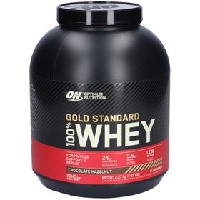 OPTIMUM NUTRITION Gold Standard 100 % Whey - Protéines en poudre - Chocolat et Noisette