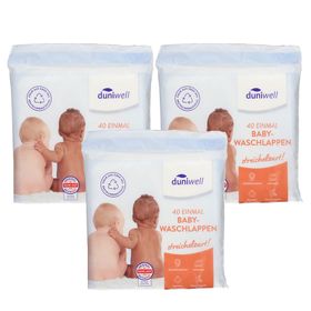 Duniwell streichelzart Einmal Babywaschlappen