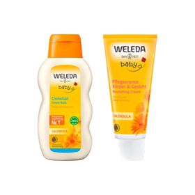 Weleda Baby Cremebad Calendula + Weleda Baby Pflegecreme Calendula