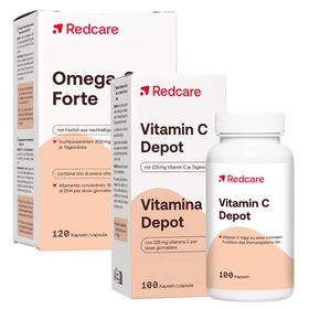 Redcare Omega-3 Forte Capsules + Redcare Vitamine C Depot