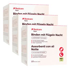 Redcare Fem Binden mit Flügeln Nacht