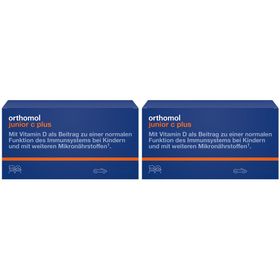 Orthomol junior C plus - avec vitamine C contribuant au fonctionnement normal du système immunitaire - fruits des bois et mandarine/orange - comprimés à mâcher