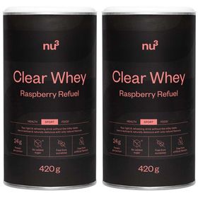 nu3 Clear Whey Raspberry Refuel - Économisez 20% avec le code DRINKNU3