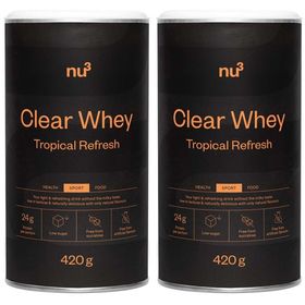 nu3 Clear Whey Tropical Refresh - Jetzt 20% sparen mit Code "DRINKNU3"