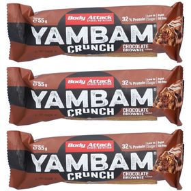 BODY ATTACK Yambam Crunch Riegel Schokolade Brownie