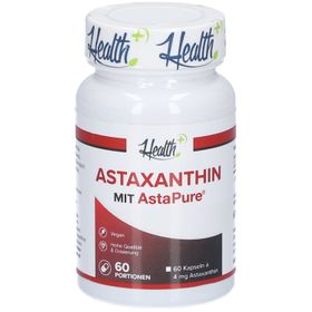 HEALTH+ Capsules d'astaxanthine - Antioxydant végétalien à base d'algues