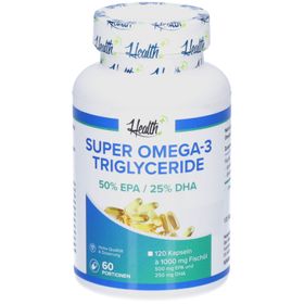 HEALTH+ Super Oméga 3 Trigycérides - Huile de poisson