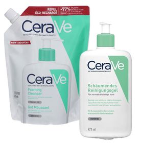 CeraVe Recharge de gel nettoyant moussant + CeraVe gel nettoyant moussant
