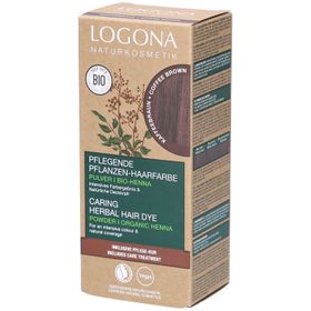 Logona Coloration Végétale Brun Café avec Henné Bio + Soin