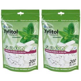 miradent Xylitol chewing-gum dentifrice menthe verte