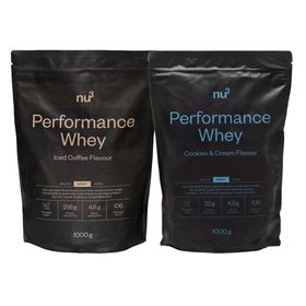 nu3 Performance Whey Doppelpack Iced Coffee & Cookies-Cream