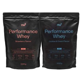 nu3 Performance Whey Doppelpack Erdbeere & Cookies-Cream