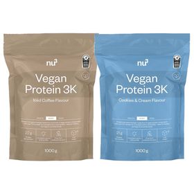 nu3 Vegan Protein 3K Probierpaket Iced Coffee & Cookies-Cream