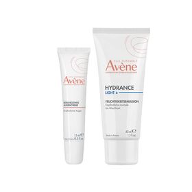Avène Beruhigende Augencreme + Avène Hydrance leicht Feuchtigkeitsemulsion