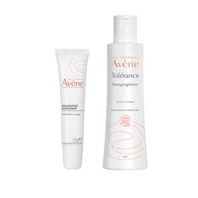 Avène Beruhigende Augencreme + Avène Tolérance Reinigungslotion Set