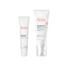 Avène Beruhigende Augencreme + Avène Tolérance Hydra-10 Feuchtigkeitsfluid Set