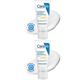 CeraVe Feuchtigkeitsspendende Gesichtscreme mit LSF 30 x2
