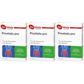 Dr. Wolz Prostata pro, speziell für die Gesundheit des Mannes, mit Vitaminen, Lycopin, Leinsamen-Extrakt und biologisch gebundenem Selen, 2x20 Kapseln