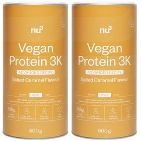 nu3 Clean Vegan Protein 3K Salted Caramel x2
