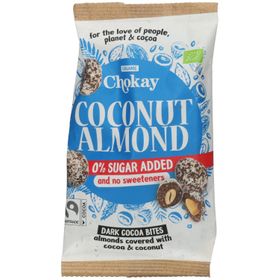 Chokay Bite Dark - Billes enrobées de chocolat, Noix de coco-amande
