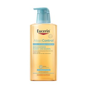 Eucerin® AtopiControl Dusch-und Badeöl – reinigt und beruhigt atopische Haut & zur Linderung von Juckreiz bei Neurodermitis