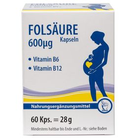 Folsäure 600 µg Kapseln