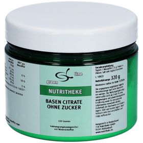 green line NUTRITHEKE Basencitrate Ohne Zucker