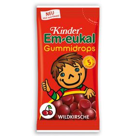 Kinder Em-eukal® Gummidrops Cerise sauvage sucrée