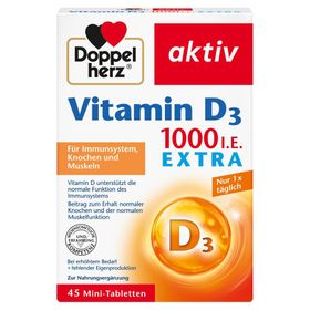 DOPPELHERZ® aktiv Vitamine D 1000 I.U. EXTRA